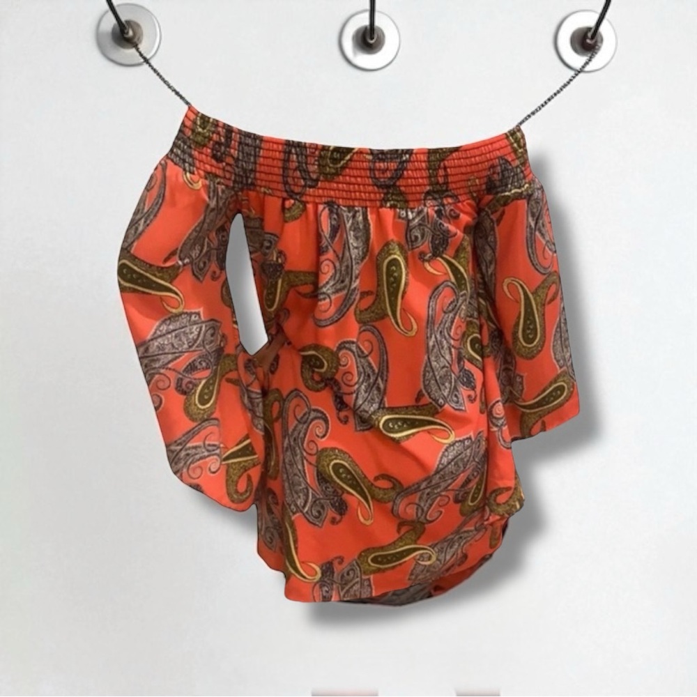JOYCE Mini Dress Lined Paisley Size Small Pre-Loved